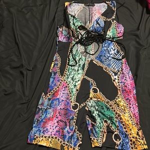 Strappy chain romper